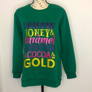 Unisex Green Christmas Sweater Size Small (NWOT)